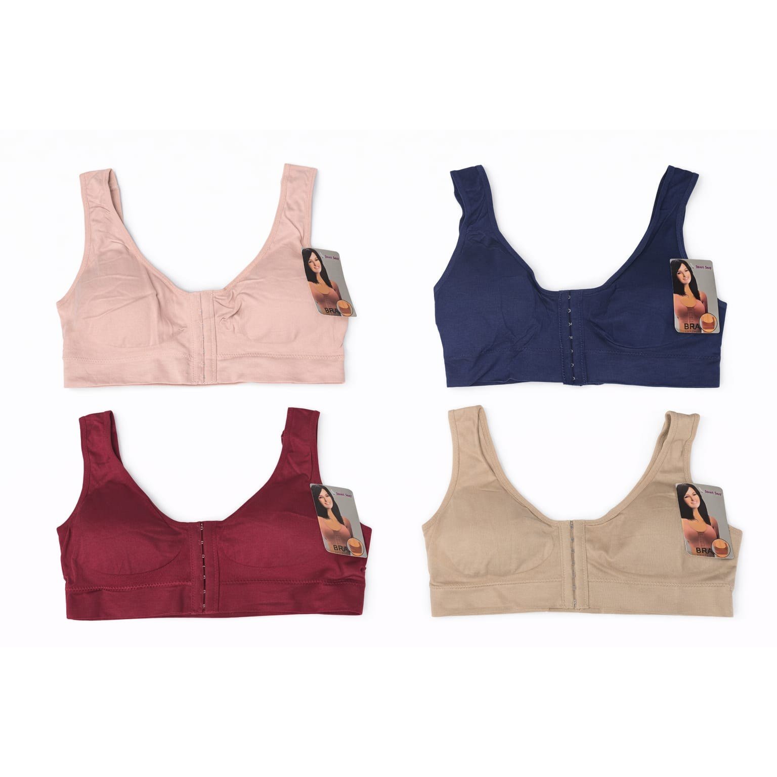 top Top con broche de gancho adelante — venta mayorista